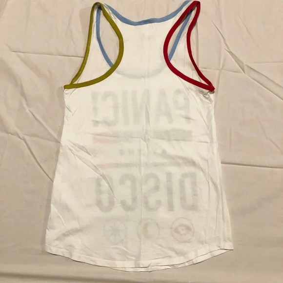 Panic at the Disco  Tri Colour Ringer Tank Large Band Shirt - Picture 8 of 11